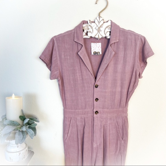 Free People Pants - NWT Free People Margot Short Sleeve Coverall Overall